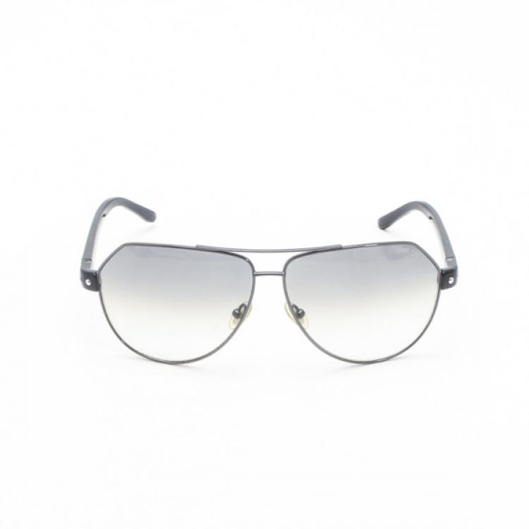 Pre Owned Jimmy Choo Black and Grey Aviators
