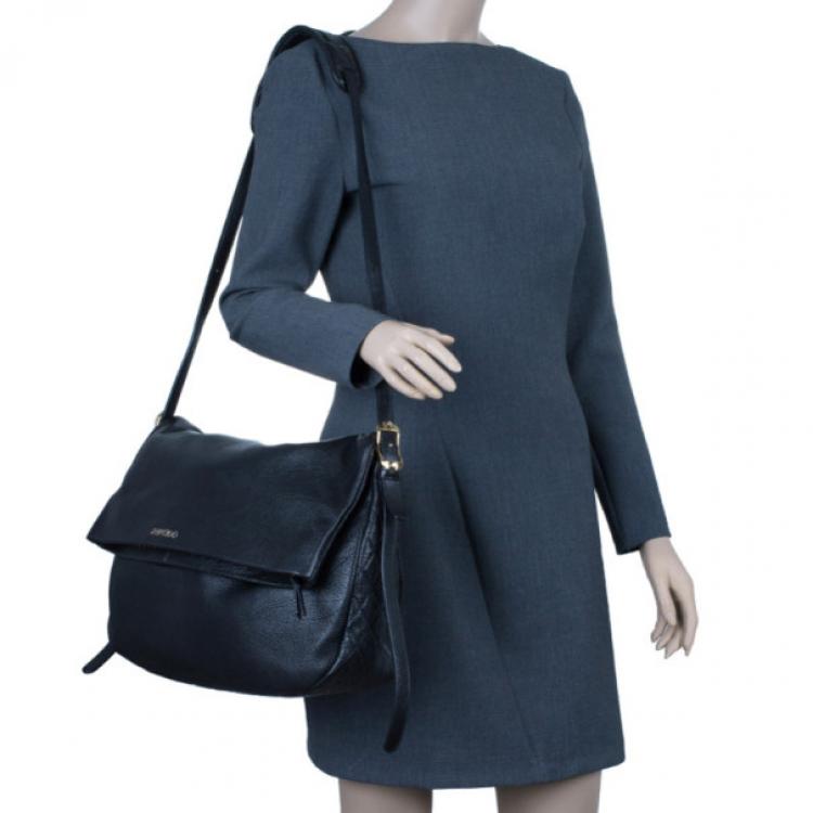 Pre Owned Jimmy Choo Black Leather Bacchus Bag