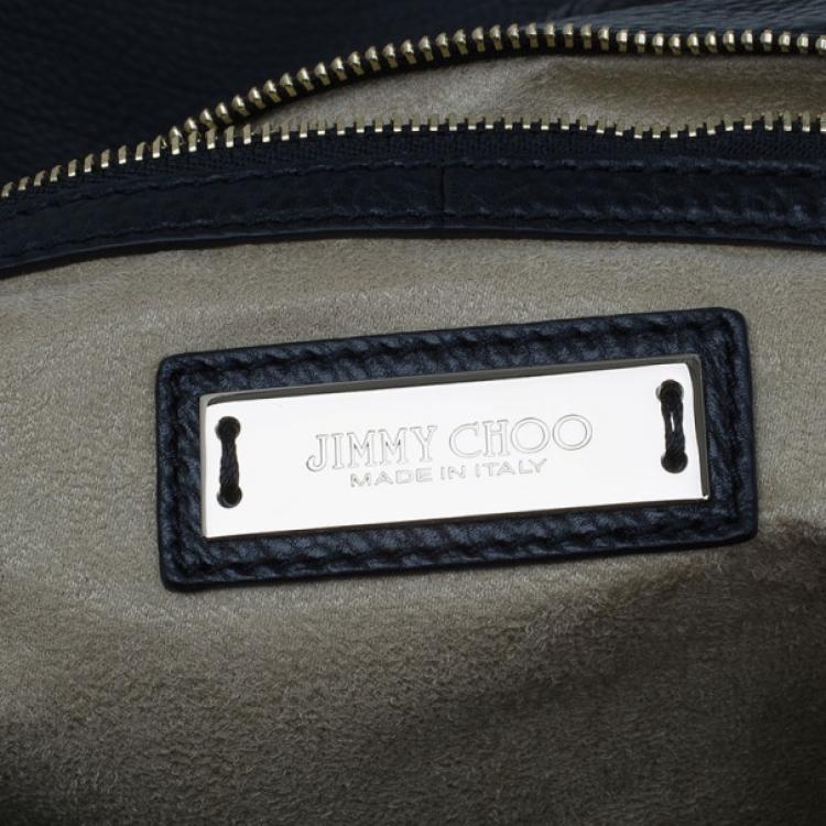 Pre Owned Jimmy Choo Black Leather Bacchus Bag