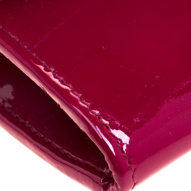 Pre Owned Jimmy Choo Burgundy Patent Leather Reese Clutch