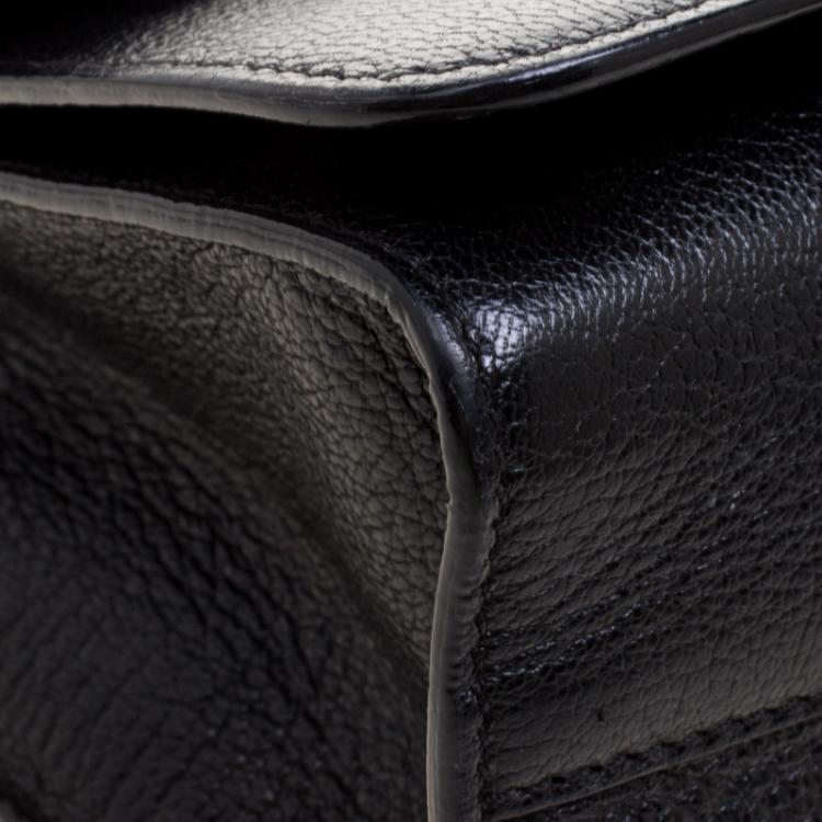 Pre Owned Jimmy Choo Black Leather Rebel Crossbody Bag