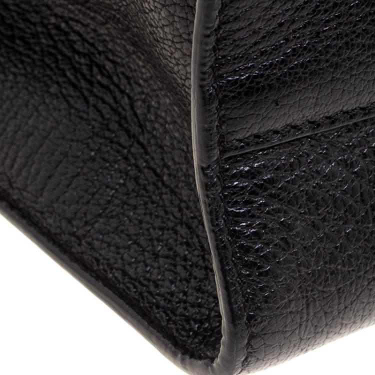 Pre Owned Jimmy Choo Black Leather Rebel Crossbody Bag