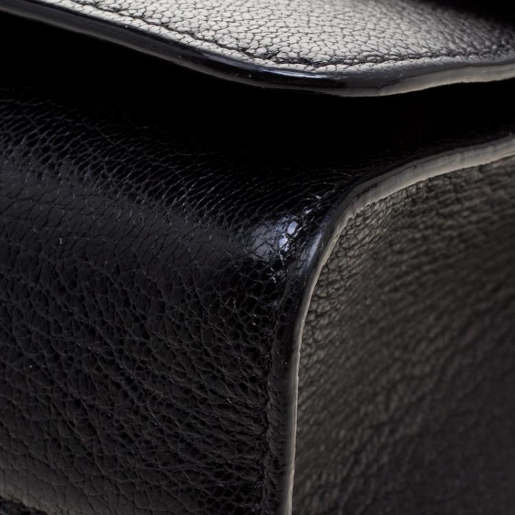 Pre Owned Jimmy Choo Black Leather Rebel Crossbody Bag