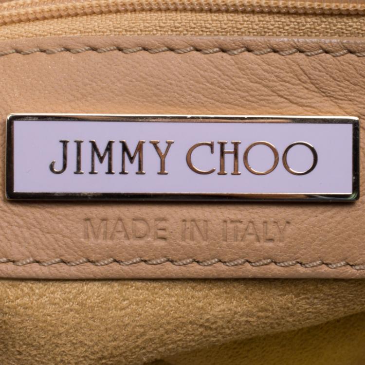 Pre Owned Jimmy Choo Brown Leather Roxana Crossbody Bag