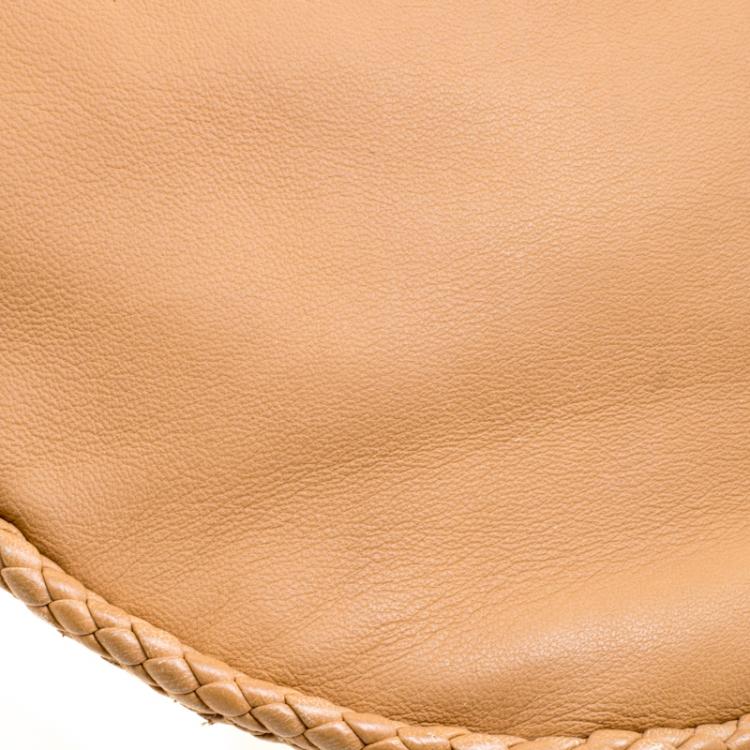 Pre Owned Jimmy Choo Brown Leather Roxana Crossbody Bag