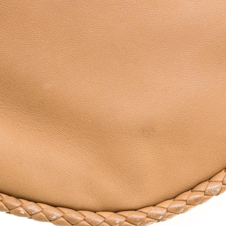 Pre Owned Jimmy Choo Brown Leather Roxana Crossbody Bag