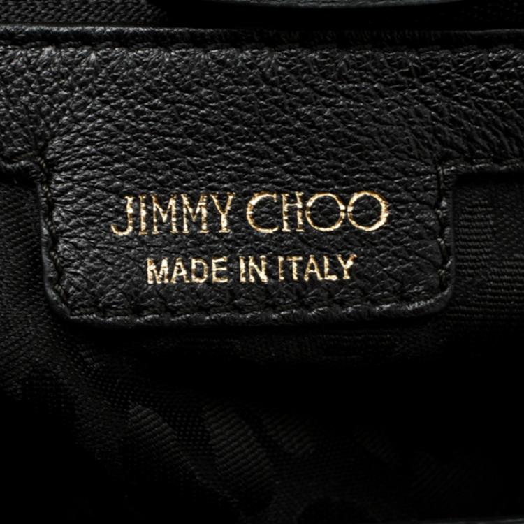 Pre Owned Jimmy Choo Purple Lace Mini Ruby Shoulder Bag