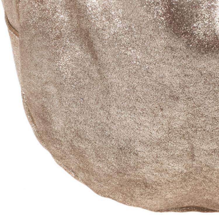 Pre Owned Jimmy Choo Bronze Leather Solar Hobo