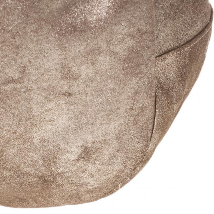 Pre Owned Jimmy Choo Bronze Leather Solar Hobo