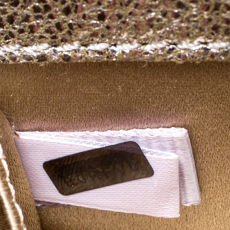 مملوكة مسبقًا Jimmy Choo Silver Glitter Acrylic Candy Clutch Bag
