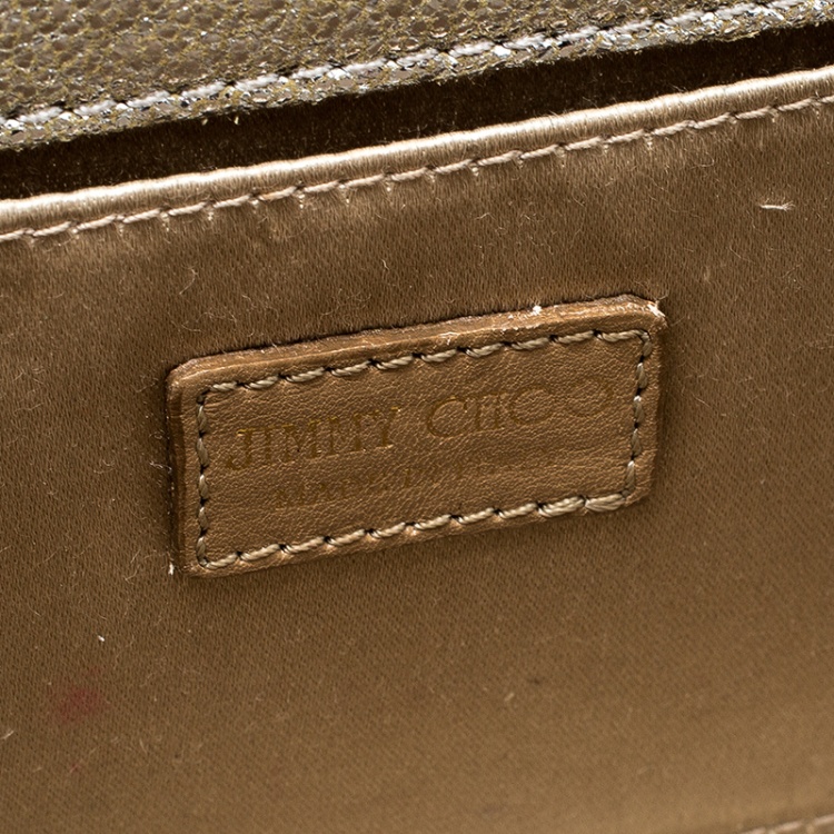 مملوكة مسبقًا Jimmy Choo Silver Glitter Acrylic Candy Clutch Bag