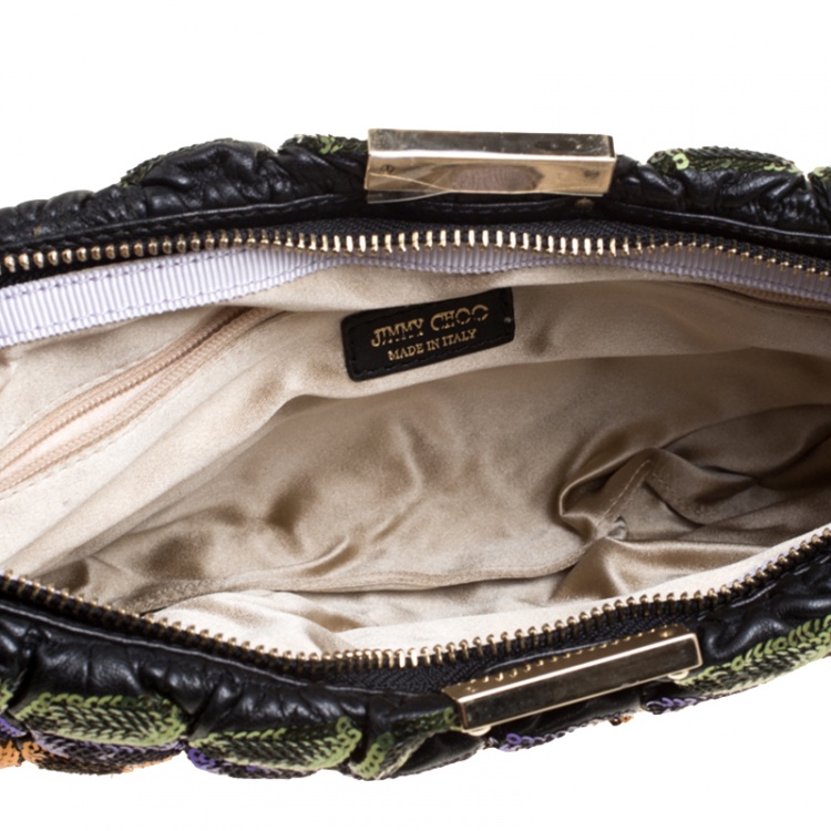 Pre Owned Jimmy Choo Multicolor Sequins Zulu Clutch