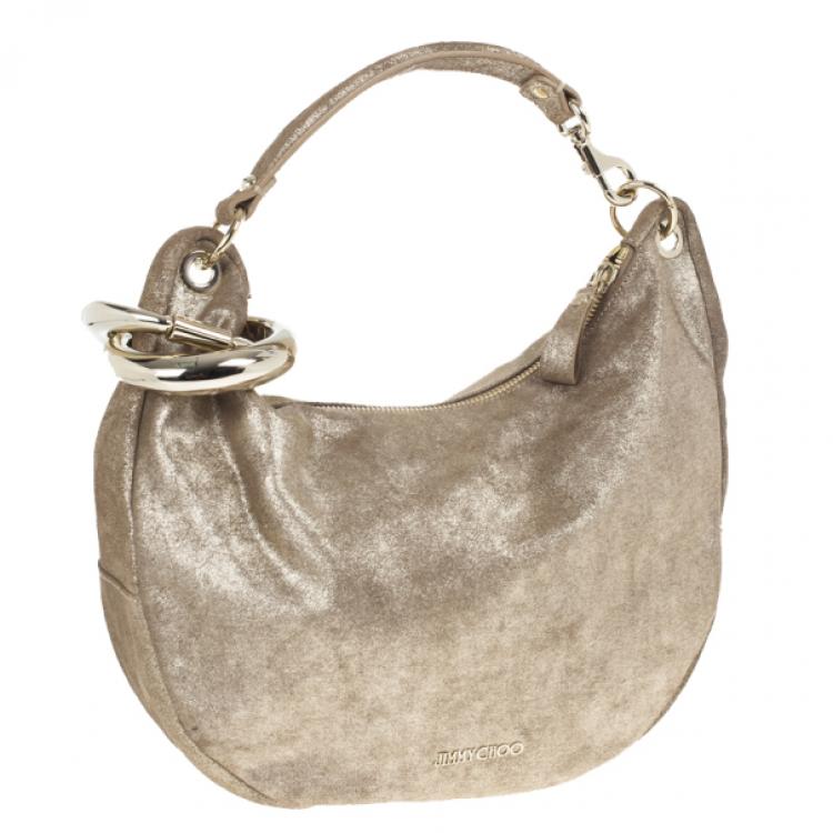 Pre Owned Jimmy Choo Metallic Sky Bangle Hobo
