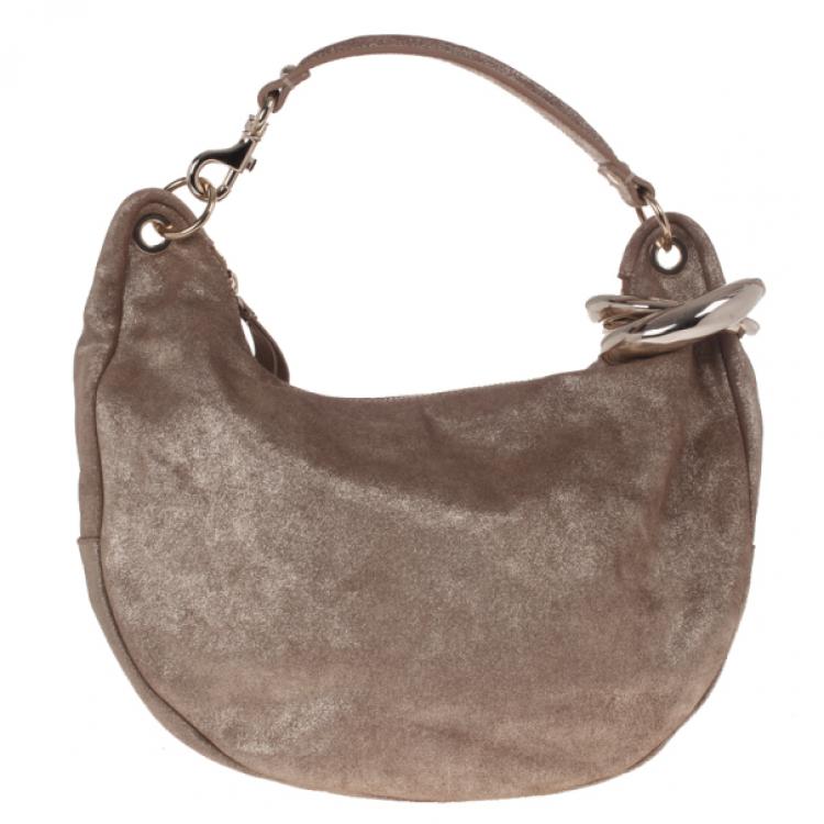 Pre Owned Jimmy Choo Metallic Sky Bangle Hobo