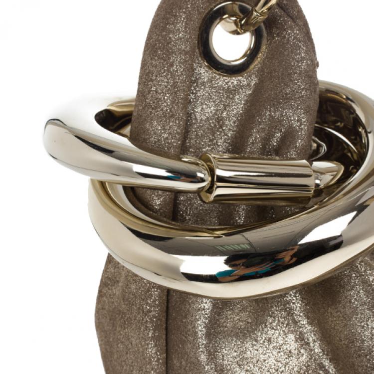 Pre Owned Jimmy Choo Metallic Sky Bangle Hobo