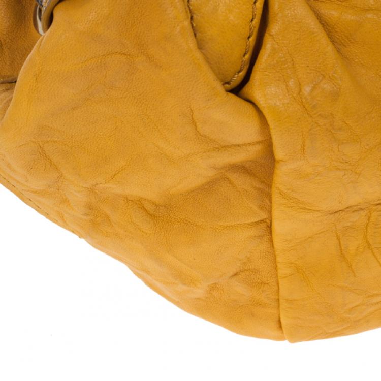 Pre Owned Jimmy Choo 'Ramona' Biker Leather and Snakeskin Hobo