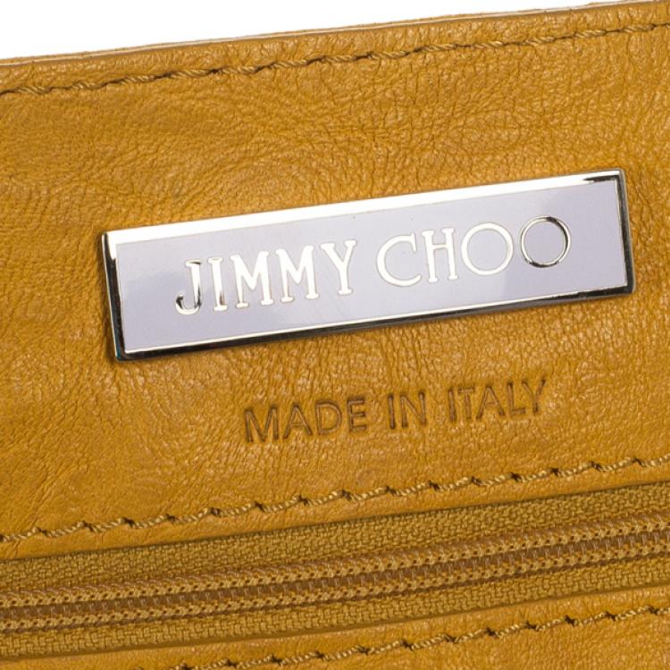 Pre Owned Jimmy Choo 'Ramona' Biker Leather and Snakeskin Hobo