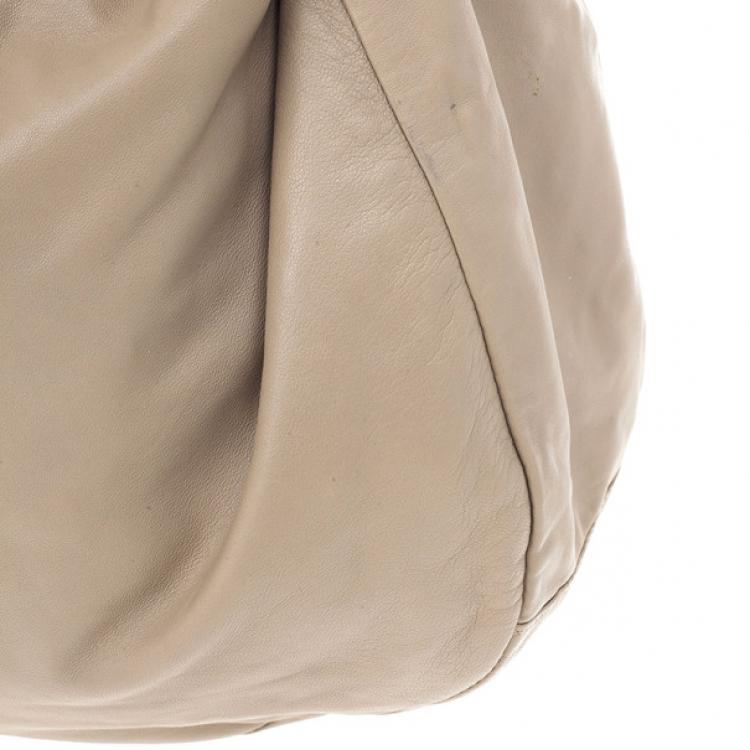 Pre Owned Jimmy Choo Large Leather Sky Bangle Hobo