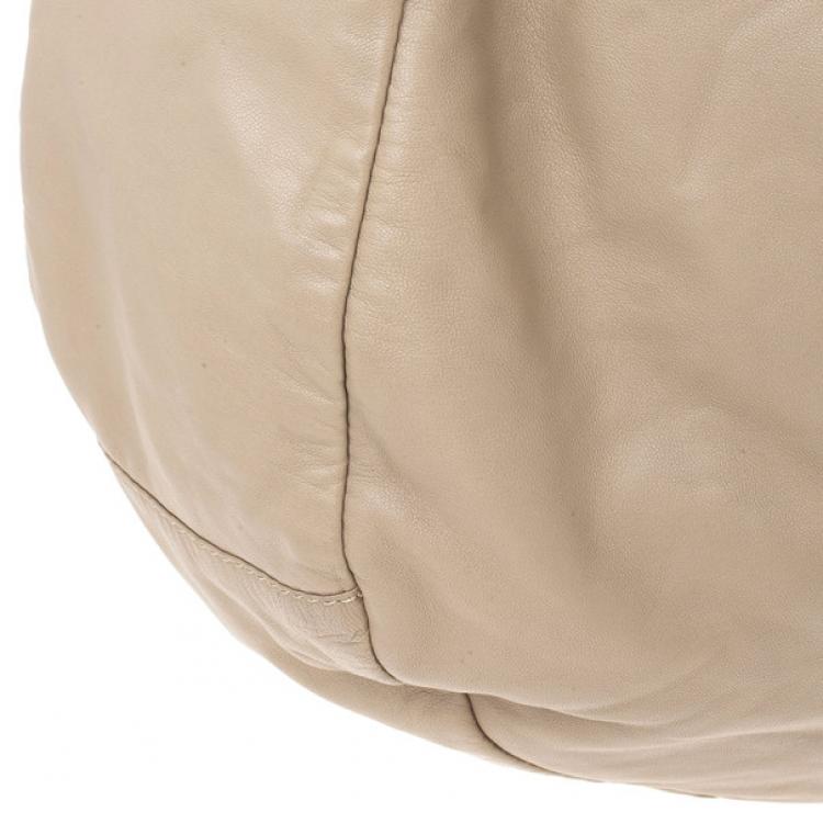 Pre Owned Jimmy Choo Large Leather Sky Bangle Hobo