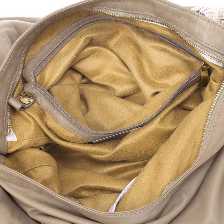 Pre Owned Jimmy Choo Large Leather Sky Bangle Hobo