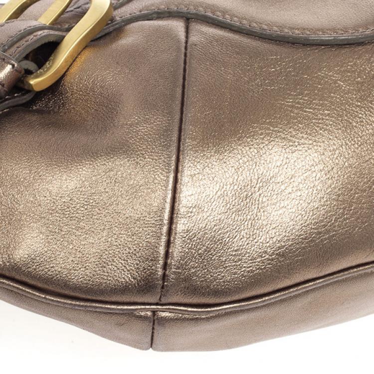 Pre Owned Jimmy Choo Metallic Tulita Hobo