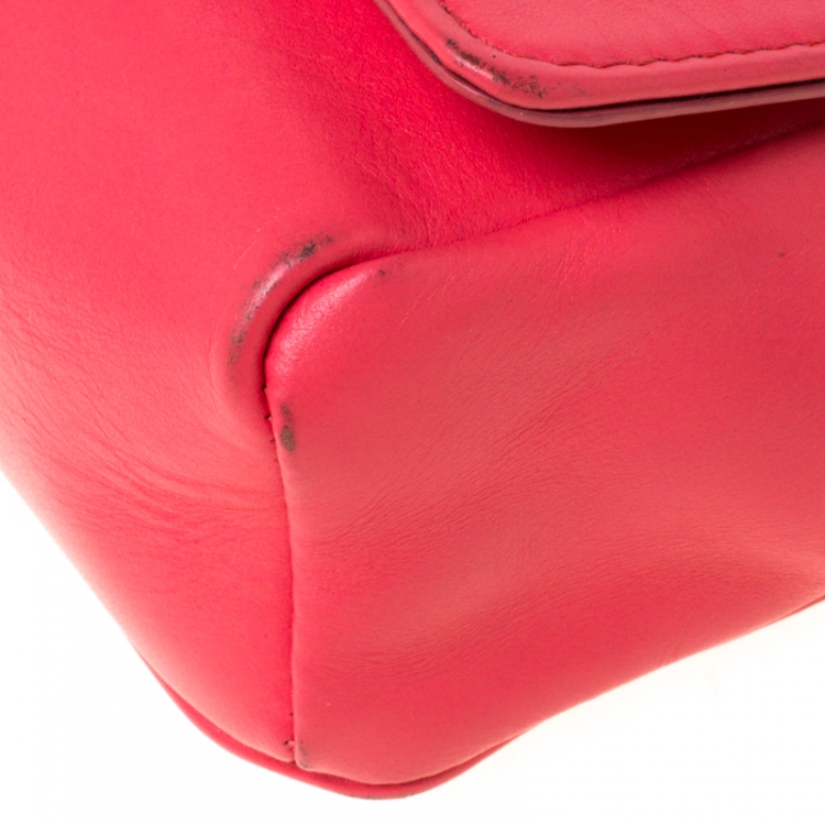 مملوكة مسبقًا Jimmy Choo Hot Pink Leather Mini Ruby Crossbody Bag