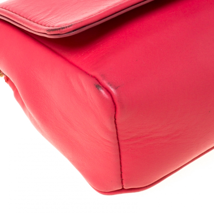 مملوكة مسبقًا Jimmy Choo Hot Pink Leather Mini Ruby Crossbody Bag
