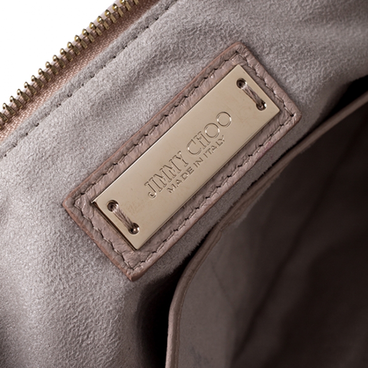 مملوكة مسبقًا Jimmy Choo Nude Patent Leather Flap Clutch