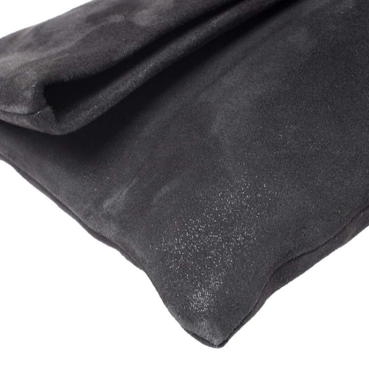 Pre Owned Jimmy Choo Grey Suede Chandra Clutch