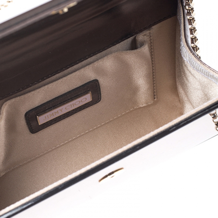 Pre Owned Jimmy Choo Light Brown Acrylic Candy Chain Clutch 