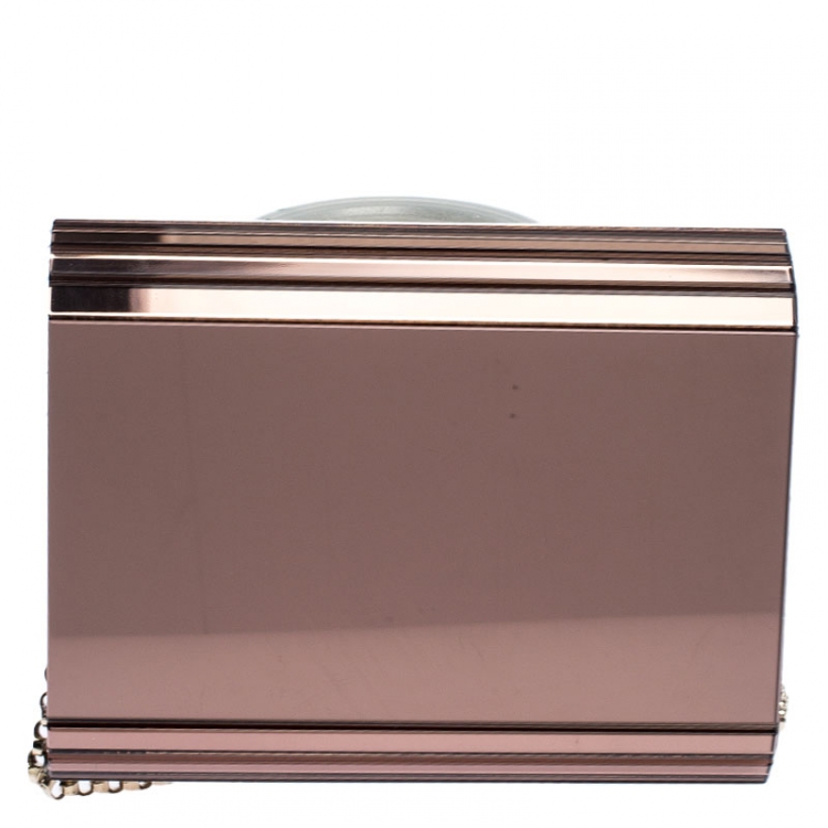 Pre Owned Jimmy Choo Brown Acrylic Candy Chain Clutch 