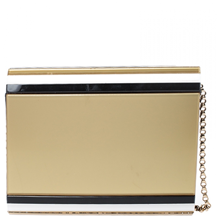 مملوكة مسبقًا Jimmy Choo Tricolor Acrylic Candy Chain Clutch 