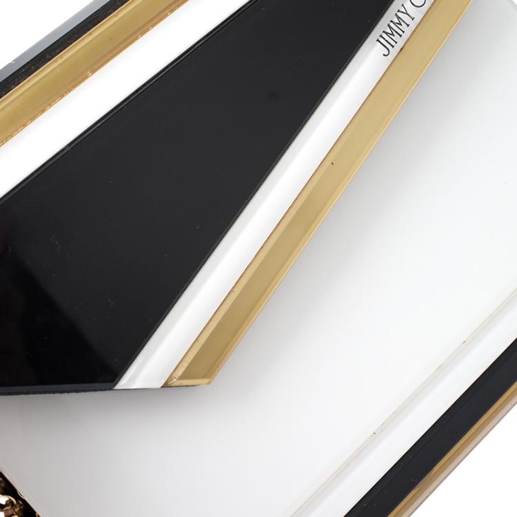 مملوكة مسبقًا Jimmy Choo Tricolor Acrylic Candy Chain Clutch 