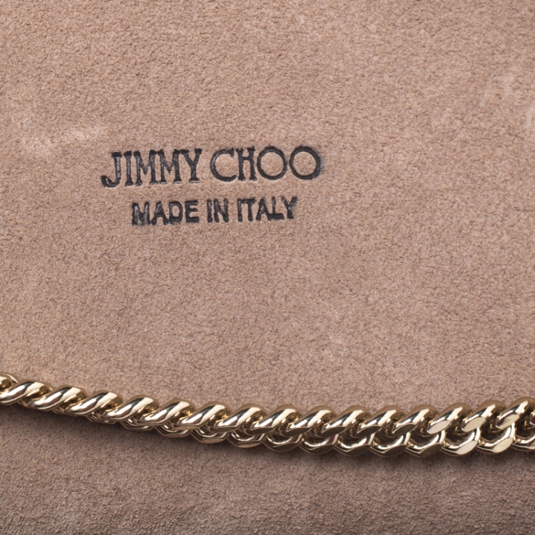 Pre Owned Jimmy Choo Metallic Woven Straw and Fabric Lockett Shoulder Bag