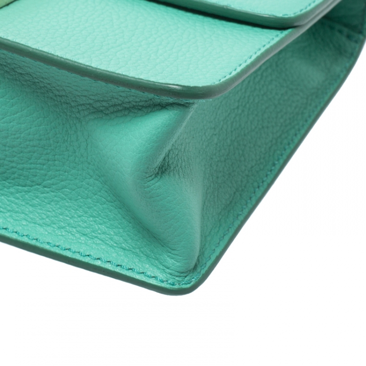 مملوكة مسبقًا Jimmy Choo Green Leather Rebel Crossbody Bag