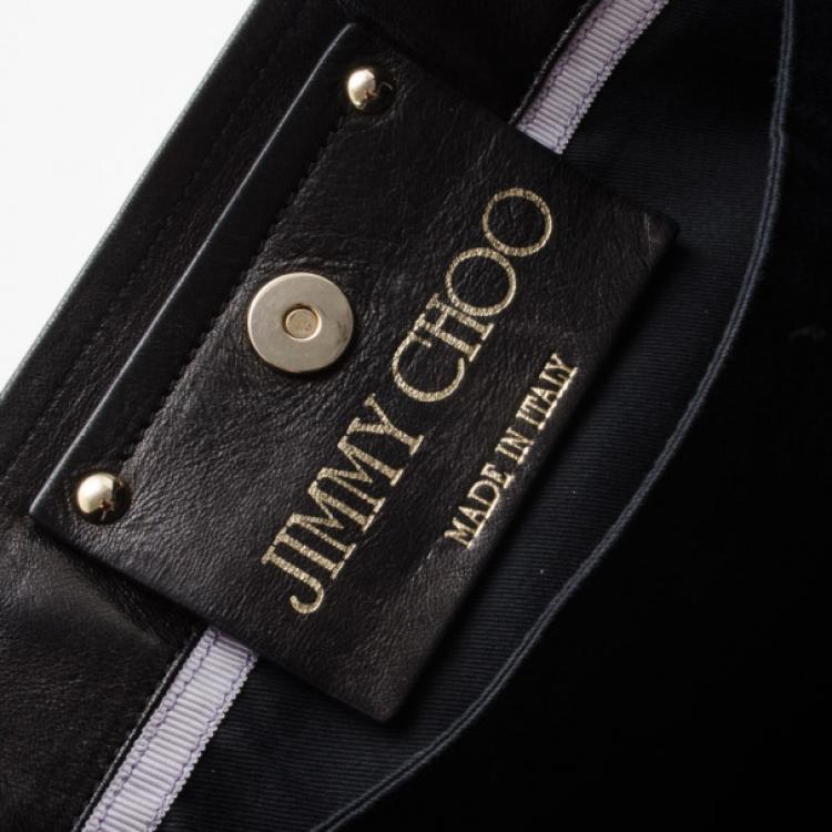Pre Owned Jimmy Choo Animal Print Glazed Canvas Shopper