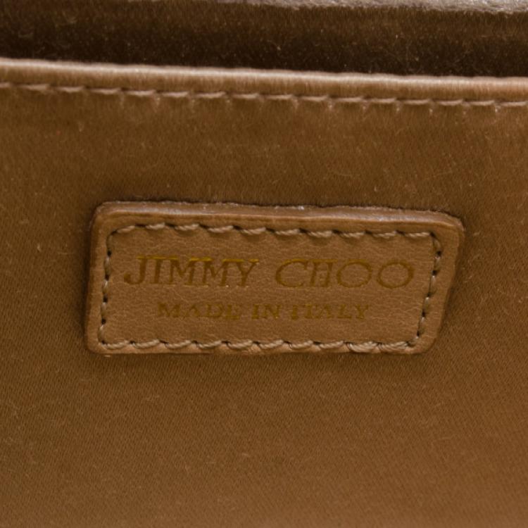 Pre Owned Jimmy Choo Silver Candy Clutch Bag 