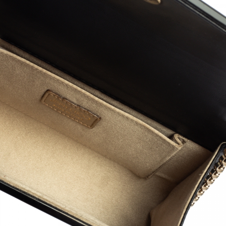 Pre Owned Jimmy Choo Black Acrylic Candy Clutch Bag