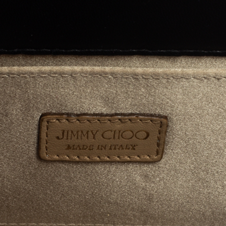 Pre Owned Jimmy Choo Black Acrylic Candy Clutch Bag
