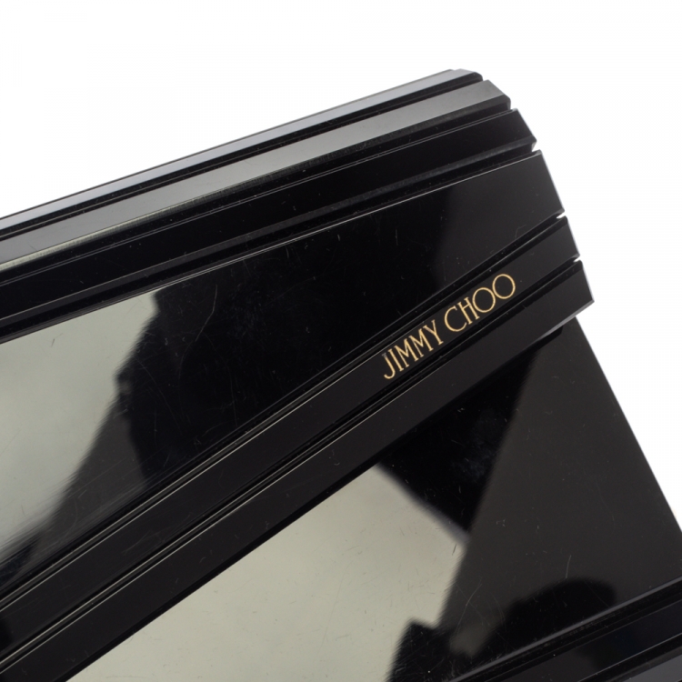 Pre Owned Jimmy Choo Black Acrylic Candy Clutch Bag
