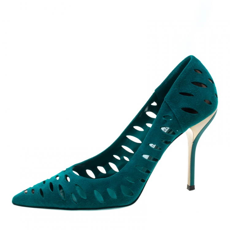 Jimmy choo discount teal heels