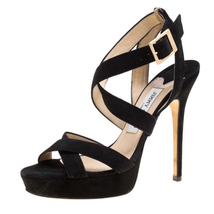 Jimmy Choo Black Suede Vamp Platform Sandals Size 36.5 Jimmy Choo | The  Luxury Closet