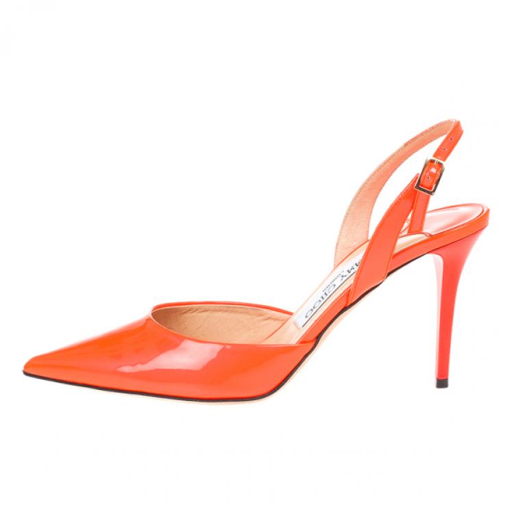 Jimmy choo discount orange shoes