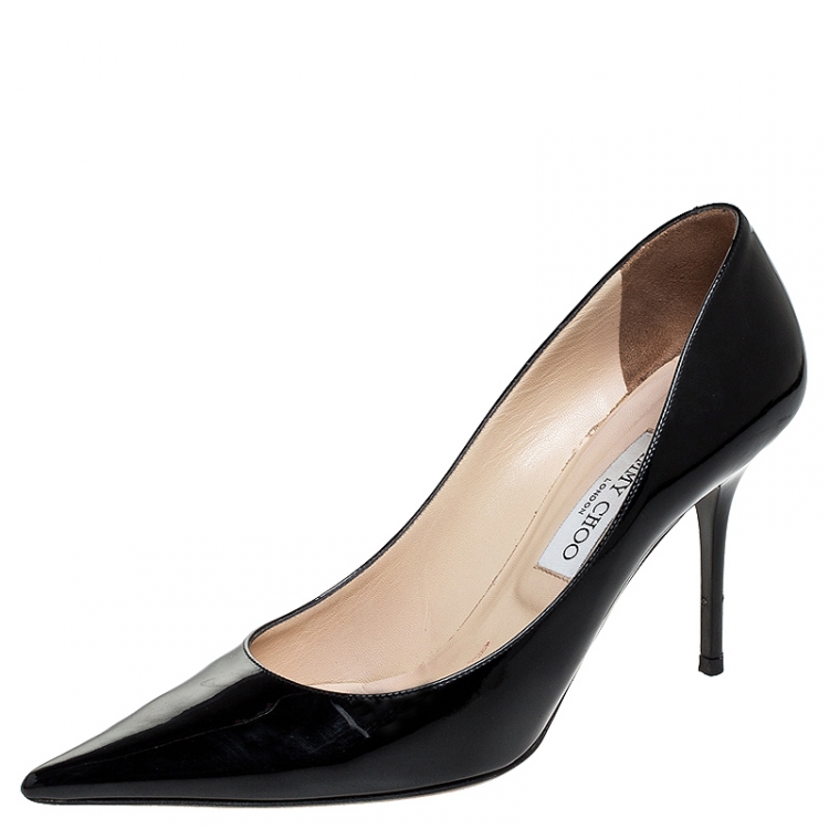 black patent jimmy choos