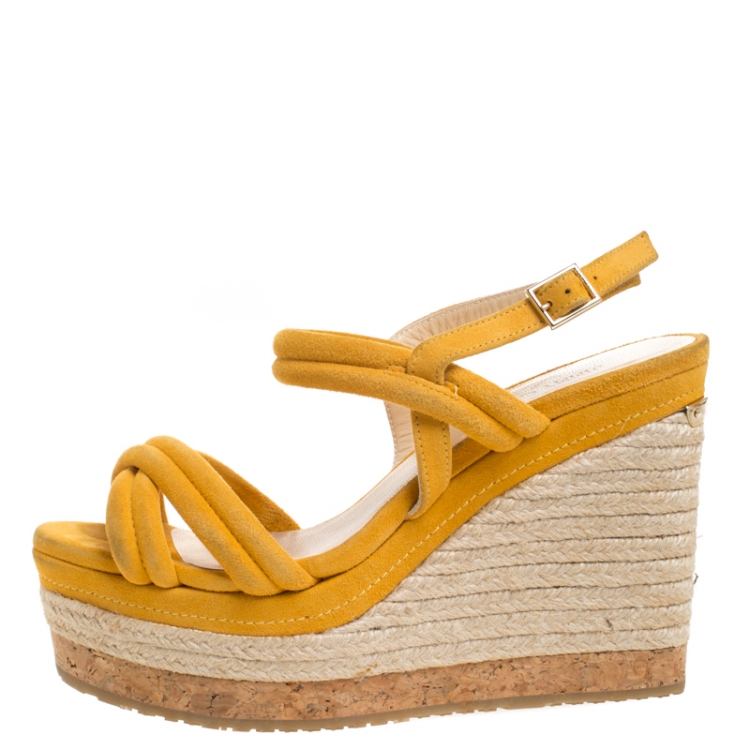 mustard wedge sandals uk