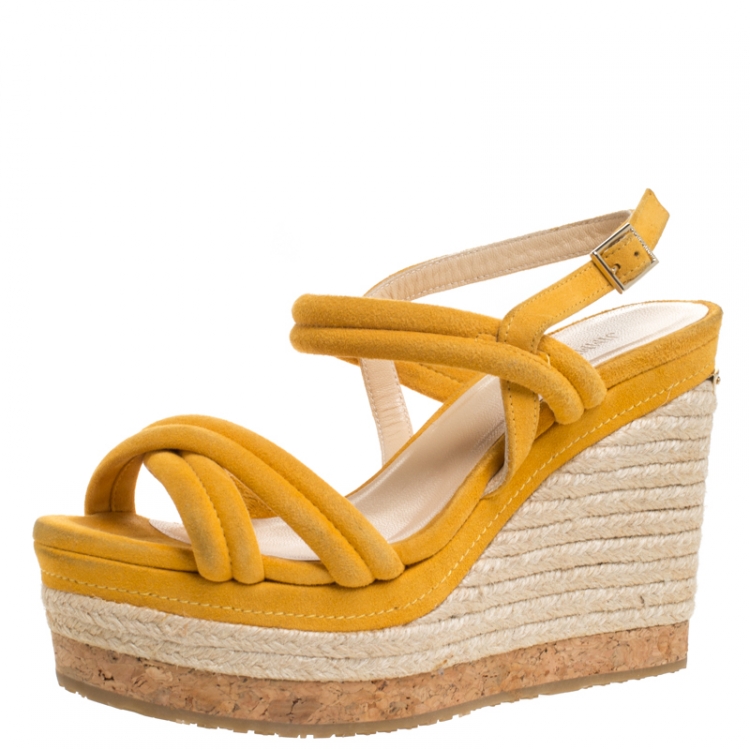 mustard wedge sandals uk