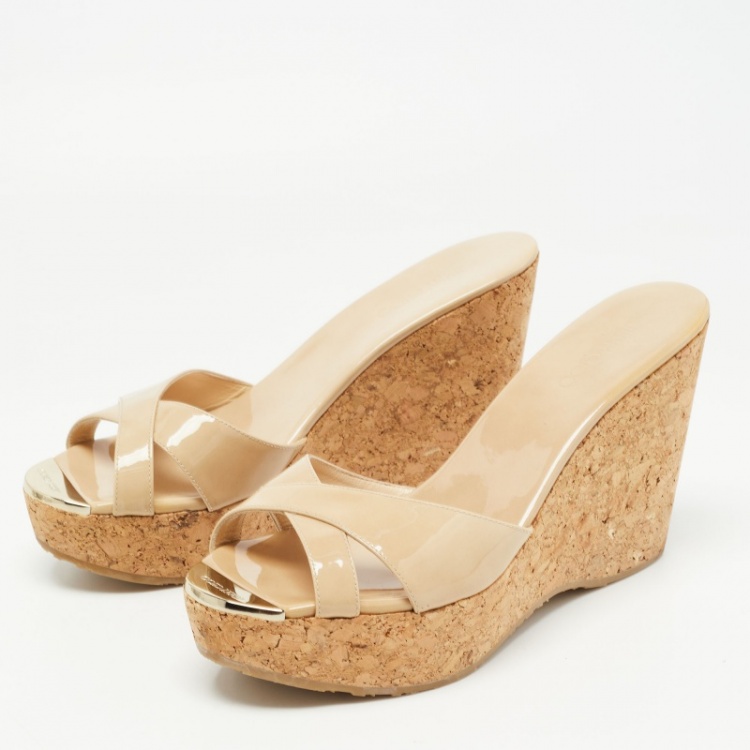 Jimmy choo cork discount wedge size 65