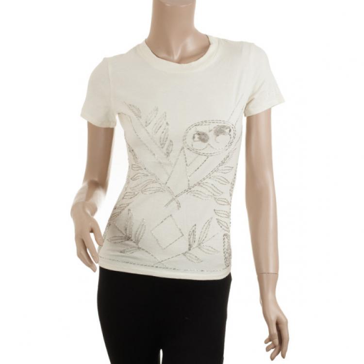 Pre Owned John Galliano Embellished T-Shirt