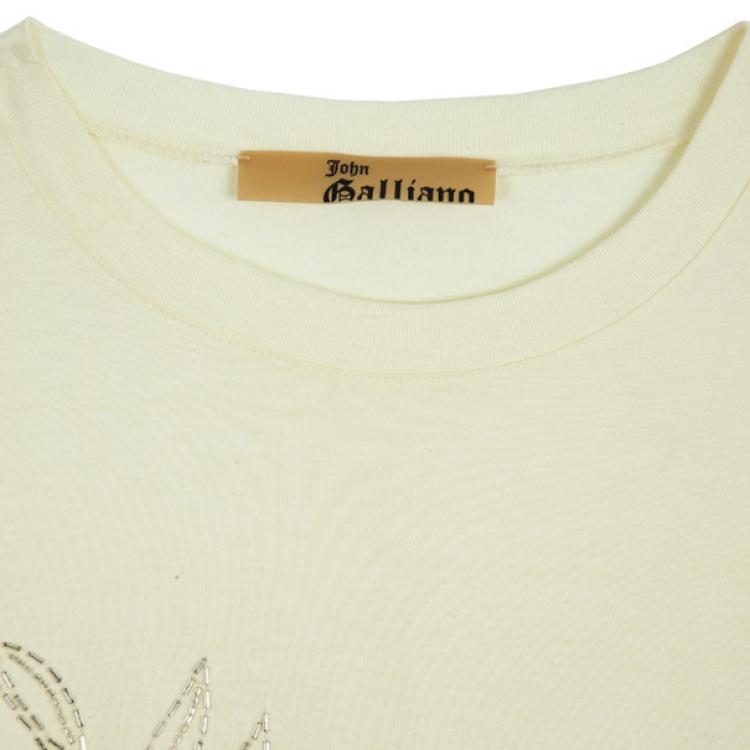 Pre Owned John Galliano Embellished T-Shirt