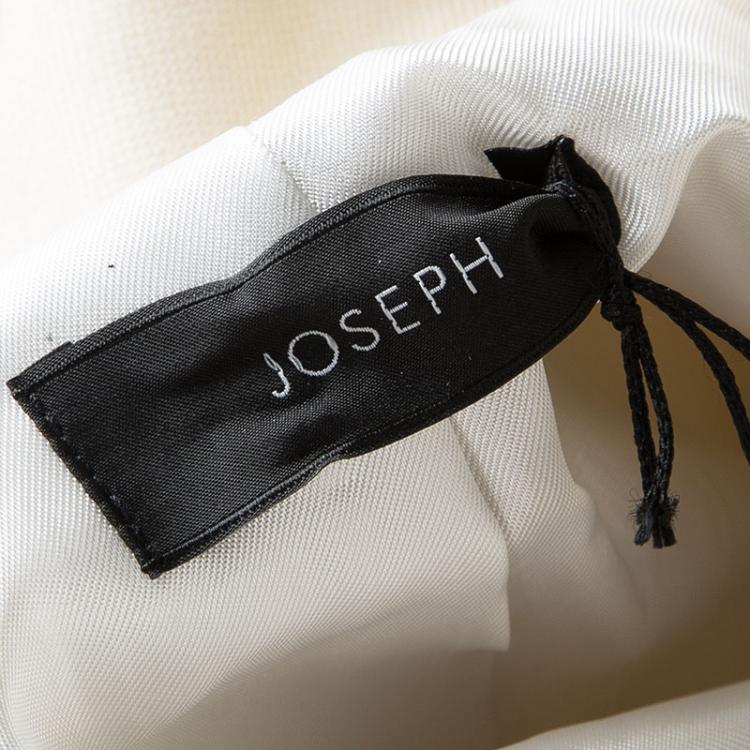 Pre Owned Joseph Tricolor Zip Detail Preston Full Sleeve Long Coat L